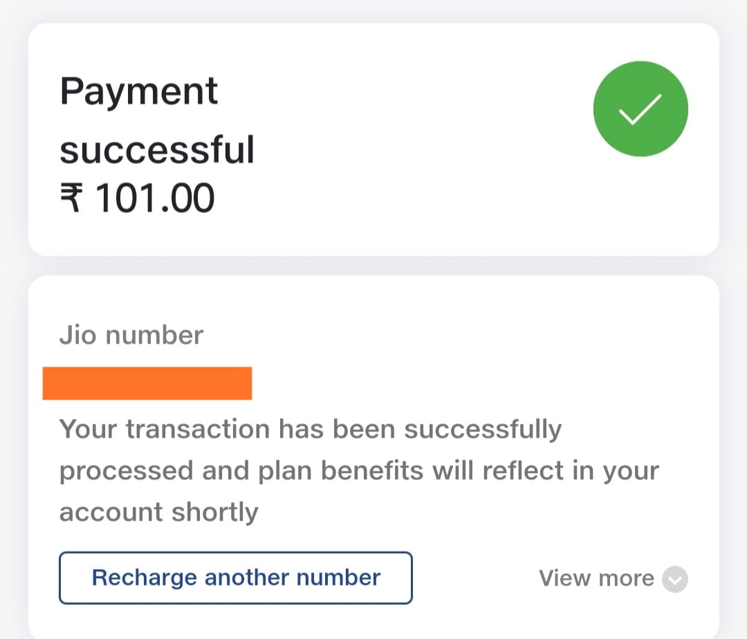jio recharge balance checking number