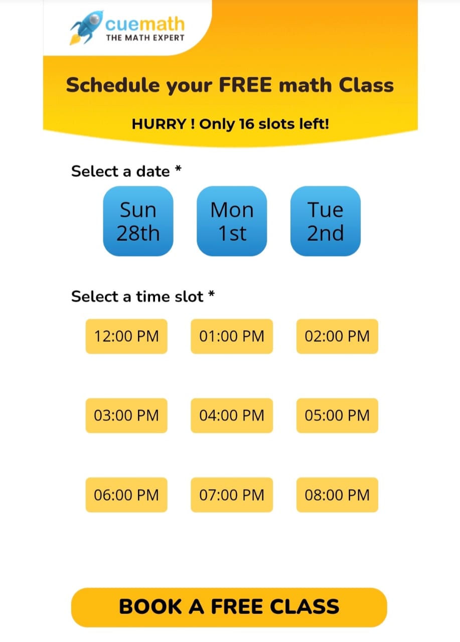 FREE Math Trial Class From Cuemath For 1st - 8th Kids - CouponTricks