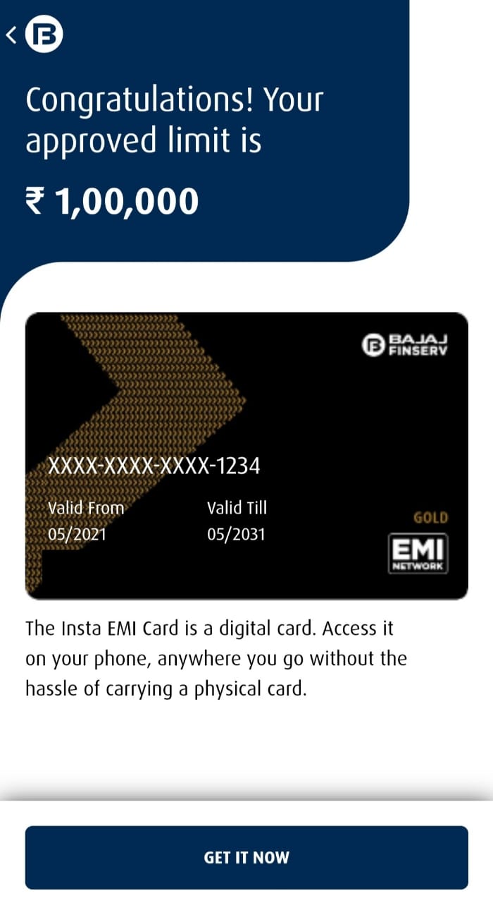 How To Get Bajaj Finserv Insta EMI Card Online