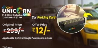 droom-car-parking-card-sale
