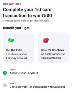 lazycard-cashback-offer