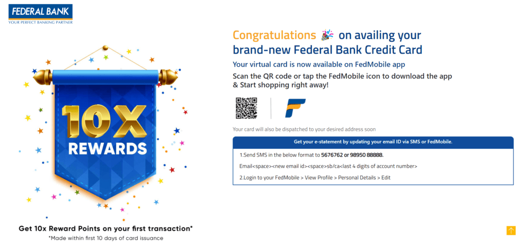 Federal Bank Credit Card