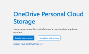 OneDrive Free Storage