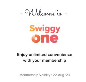 Swiggy One Membership Free
