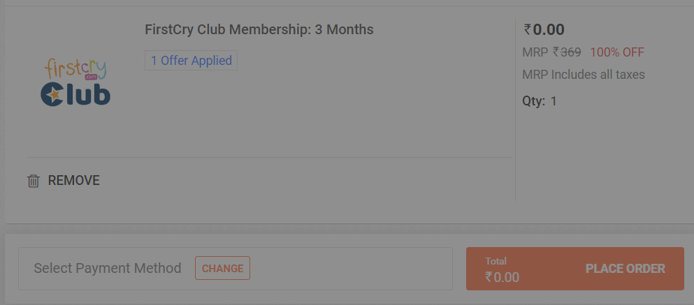Firstcry Club Membership Free