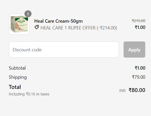 Himbal Heal Care Cream Free Sample