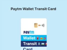 Paytm Wallet Transit Card