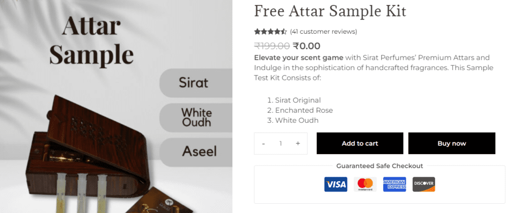 Sirat Perfume Attar Free Sample