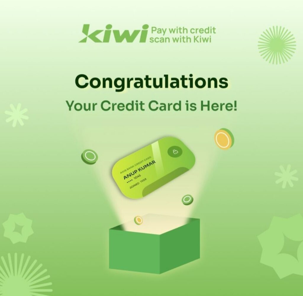 Kiwi App Rupay Credit Card