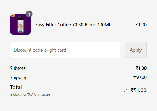 V S Mani Filter Coffee Free Sample