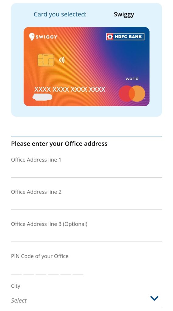 HDFC Swiggy Credit Card