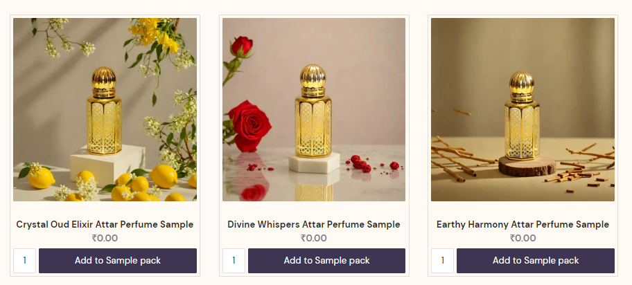 Kyom Fragrances Pack of 7 attar perfumes for FREE | Just shipping