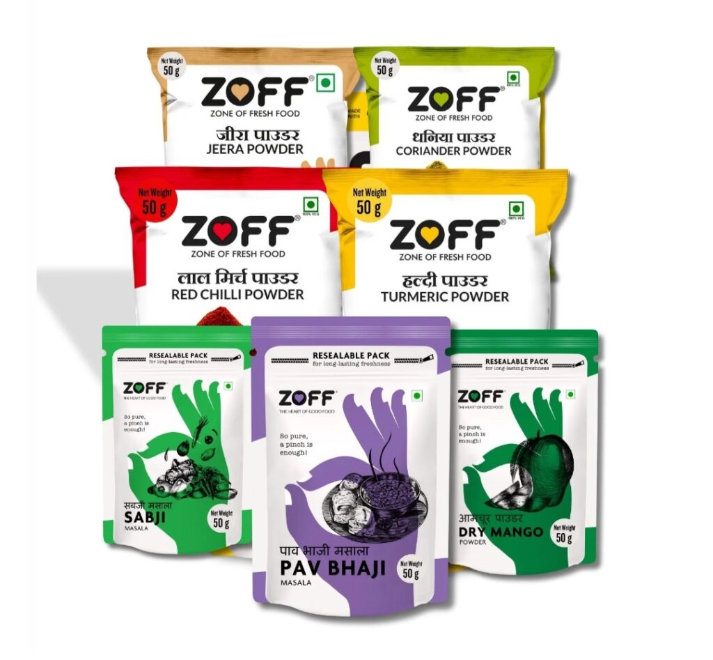 Zoff Spices Pack of 7 Free Sample