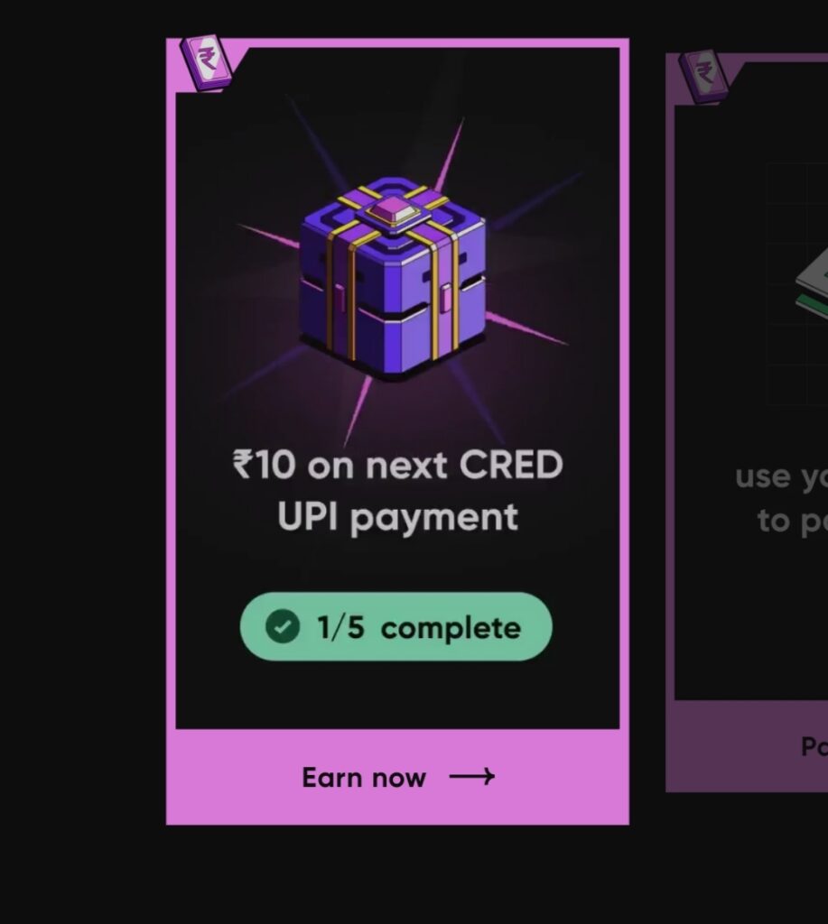 CRED UPI Scan Pay Cashback Offer