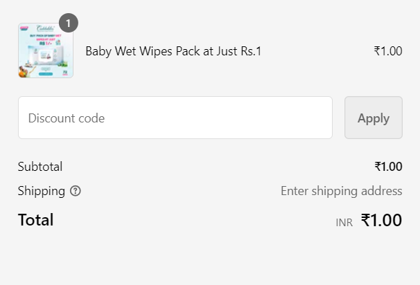 Cuddables Free Wipes