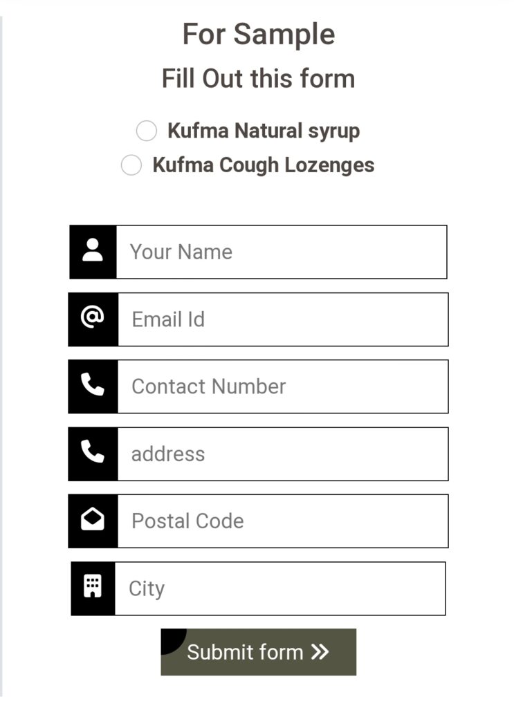 Kufma Free Sample