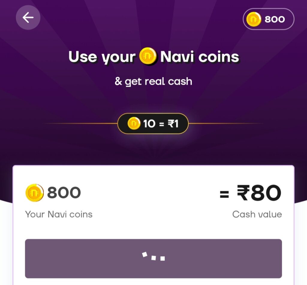 Navi UPI Cashback Offer