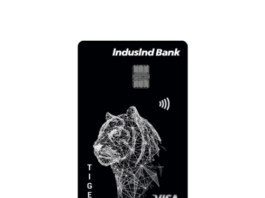 IndusInd Tiger Credit Card Lifetime Free