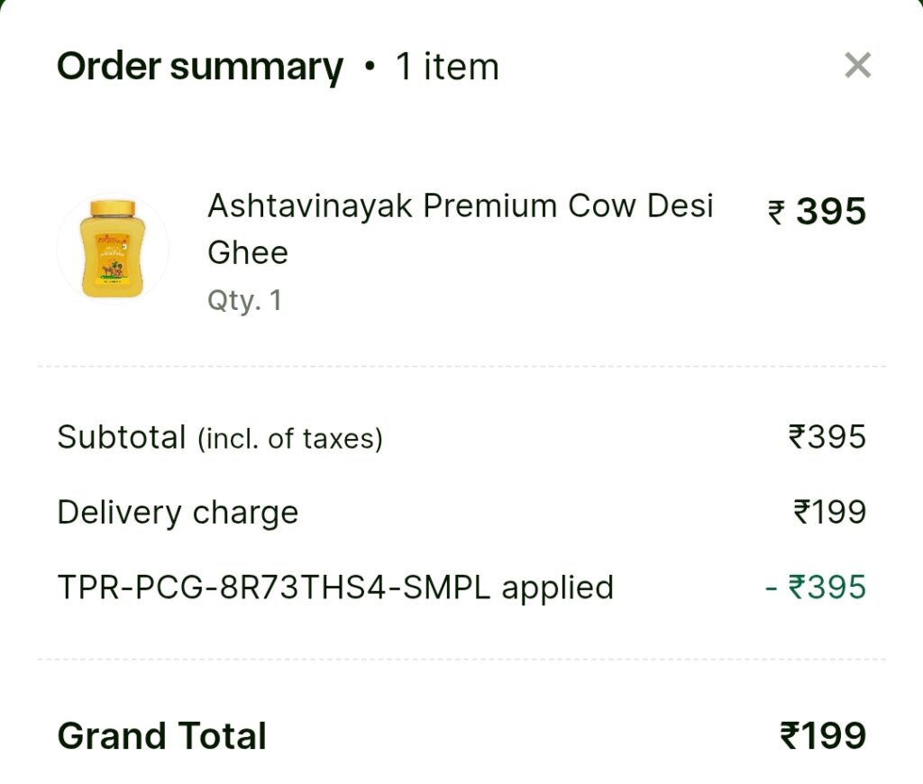 Premium Cow Ghee Free