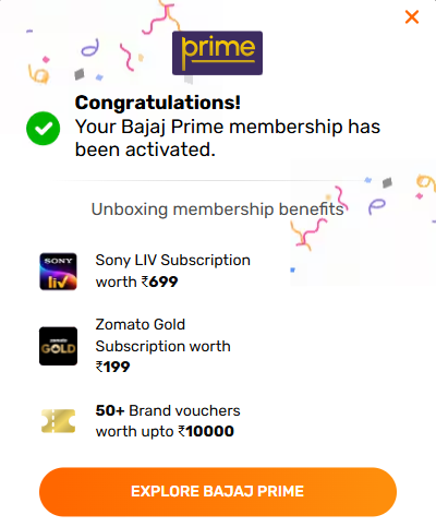 Bajaj Prime Membership FREE