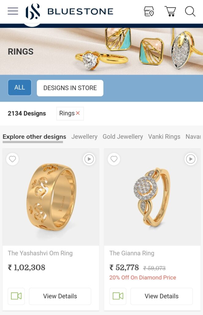 Tanishq Bluestone Ring Size Checker Free