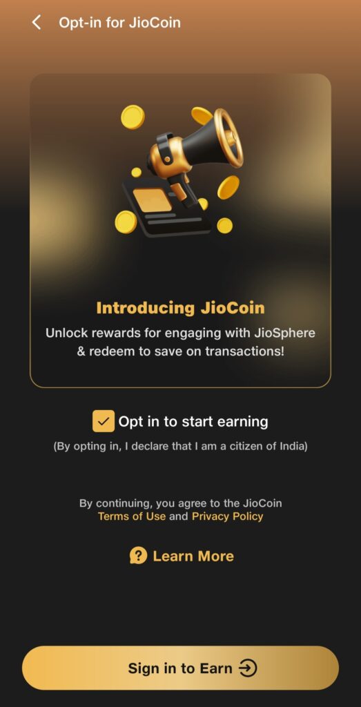 JioSphere Free JioCoins