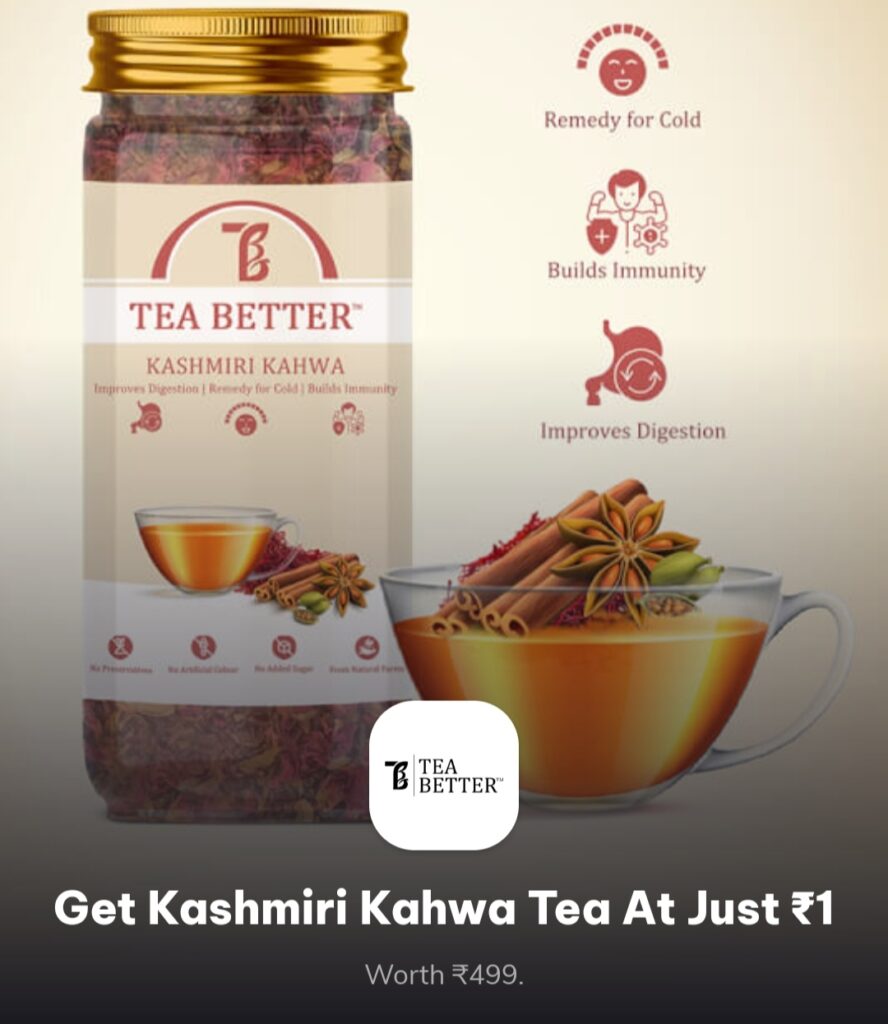 Free Kashimir Kahwa Tea