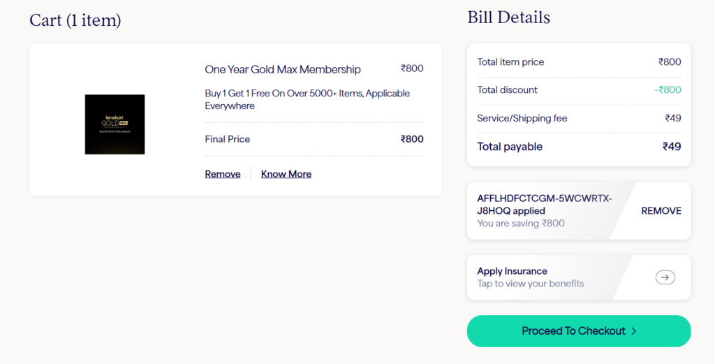 Lenskart Gold Max Free Membership