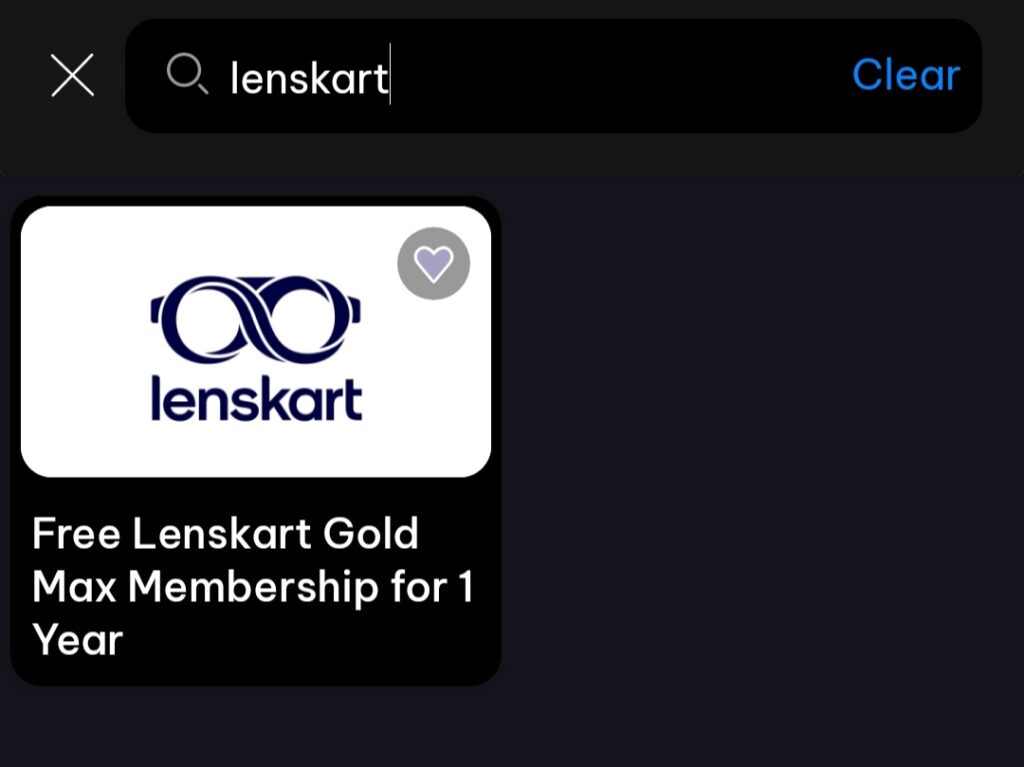 Lenskart Gold Max Free Membership