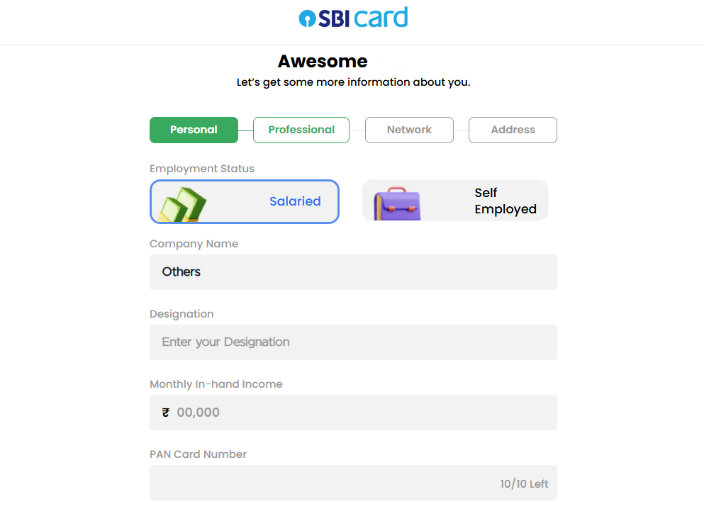 SBI Cashback Credit Card