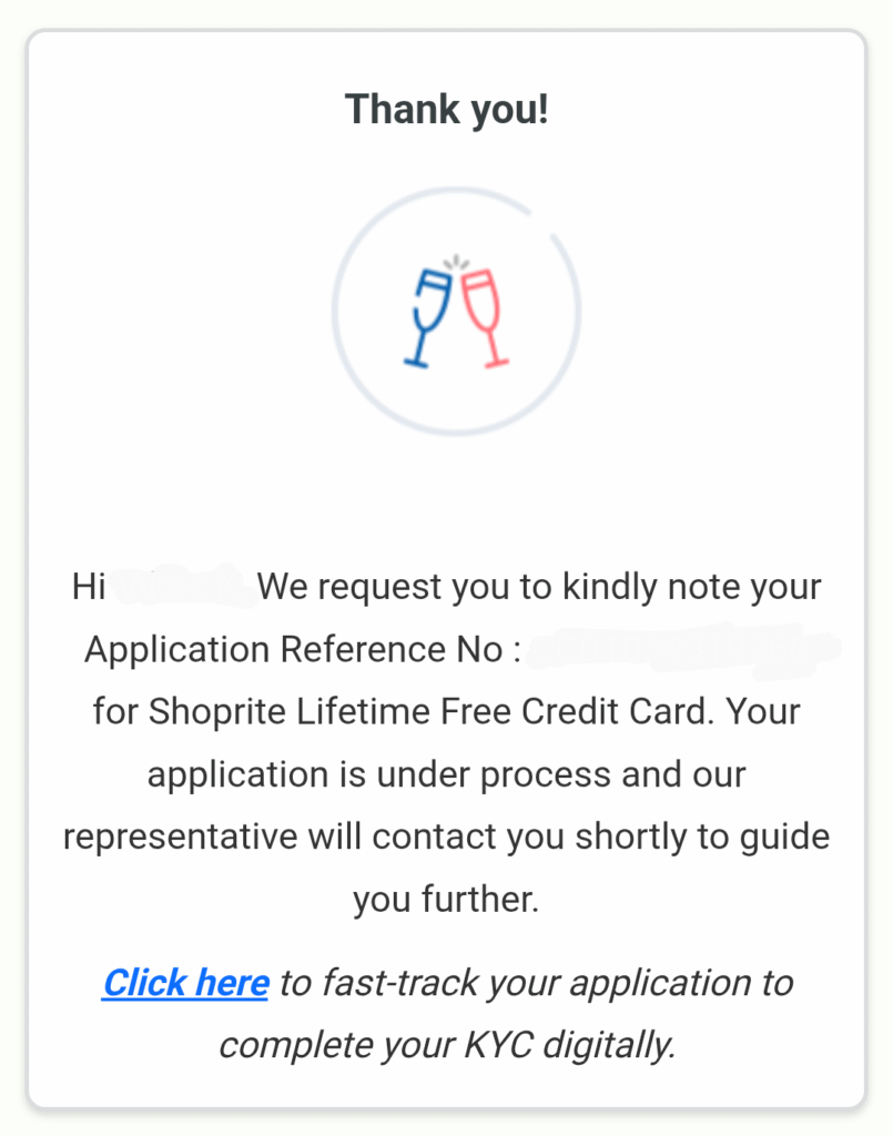 RBL Shoprite Credit Card