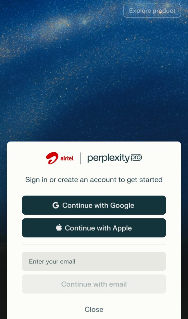 Airtel Thanks Free Perplexity Pro