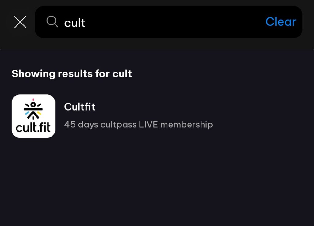 Cult Pass Live Free Membership