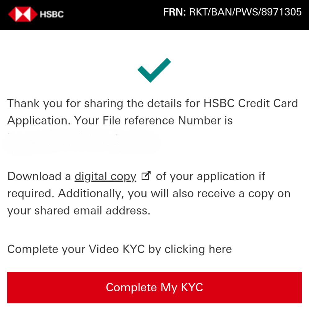 HSBC Visa Platinum Credit Card Lifetime Free