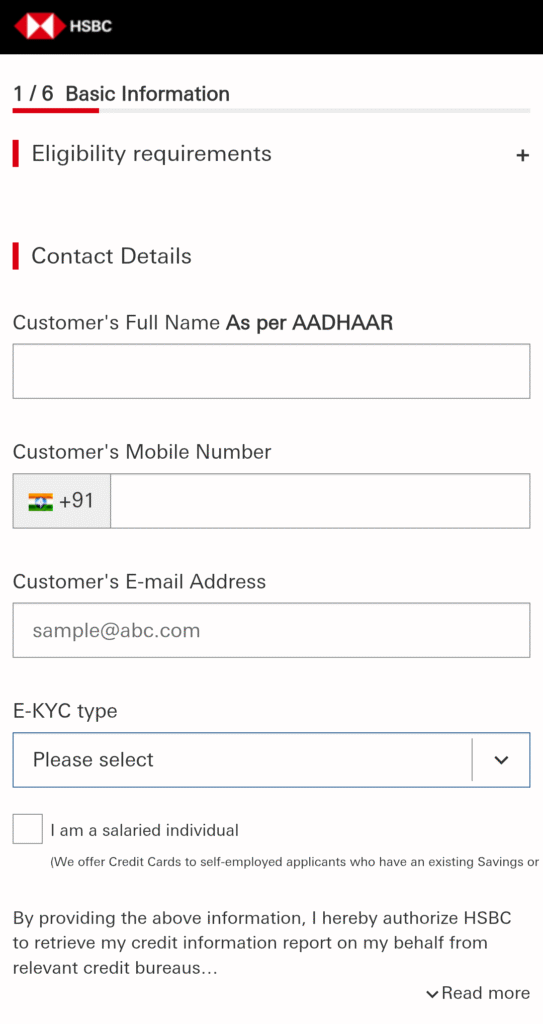 HSBC Visa Platinum Credit Card Lifetime Free