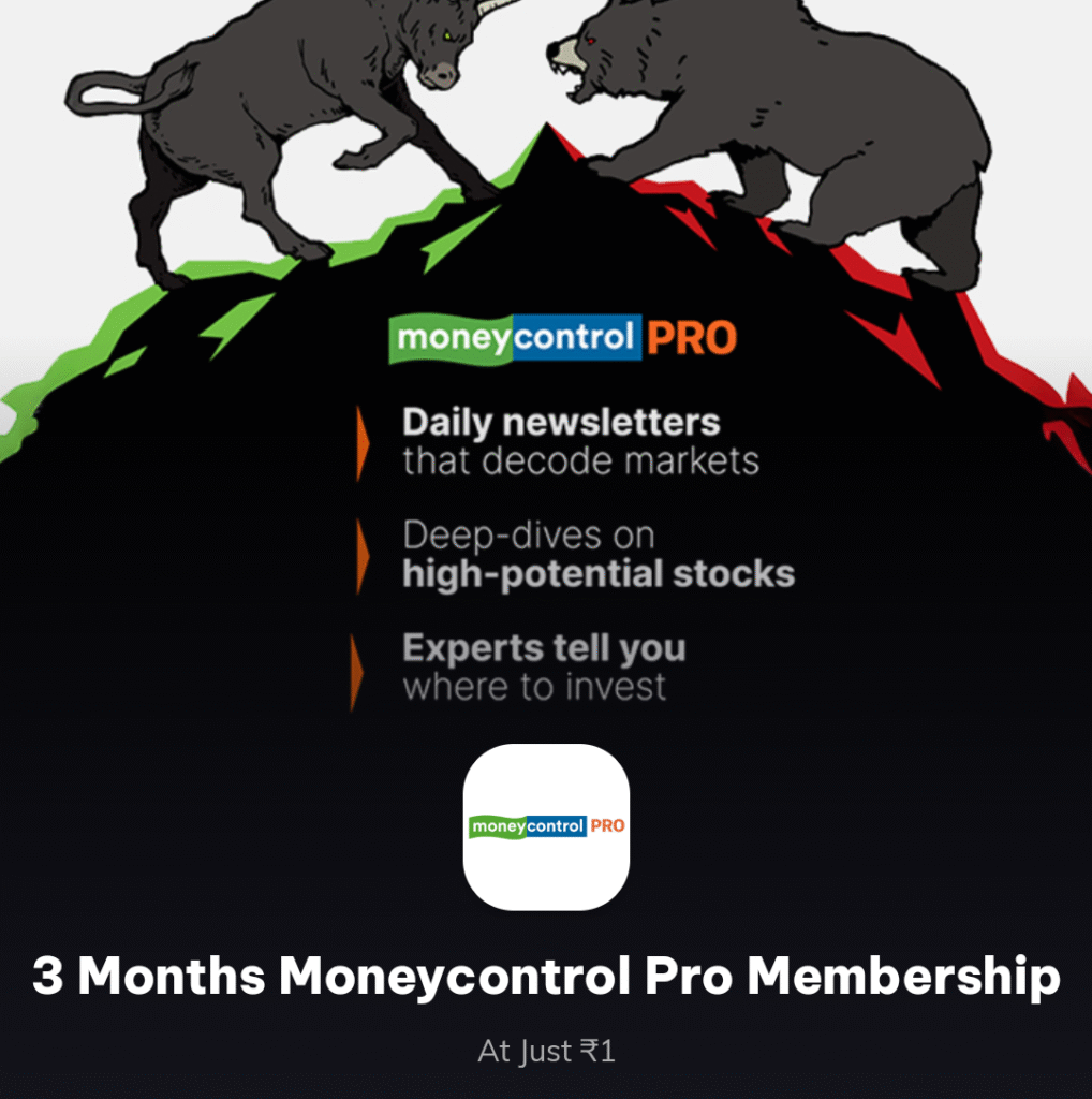 MoneyControl Pro Free Subscription