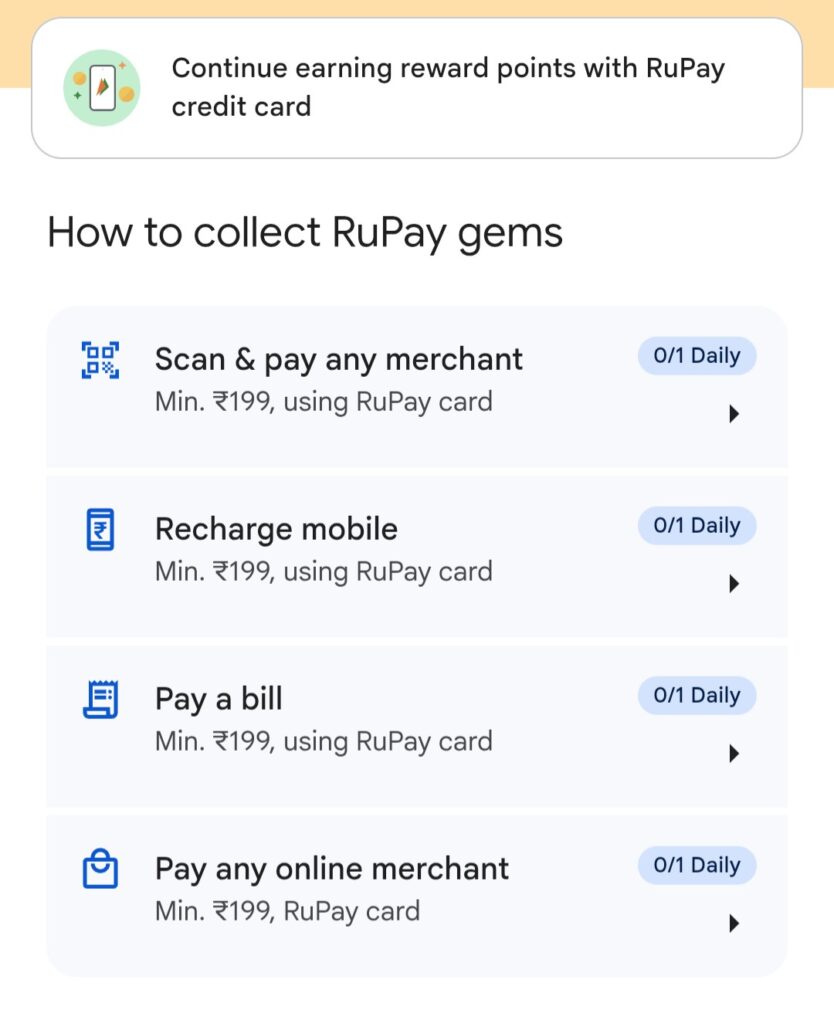 Google Pay Rupay Shopping Spree Challenge
