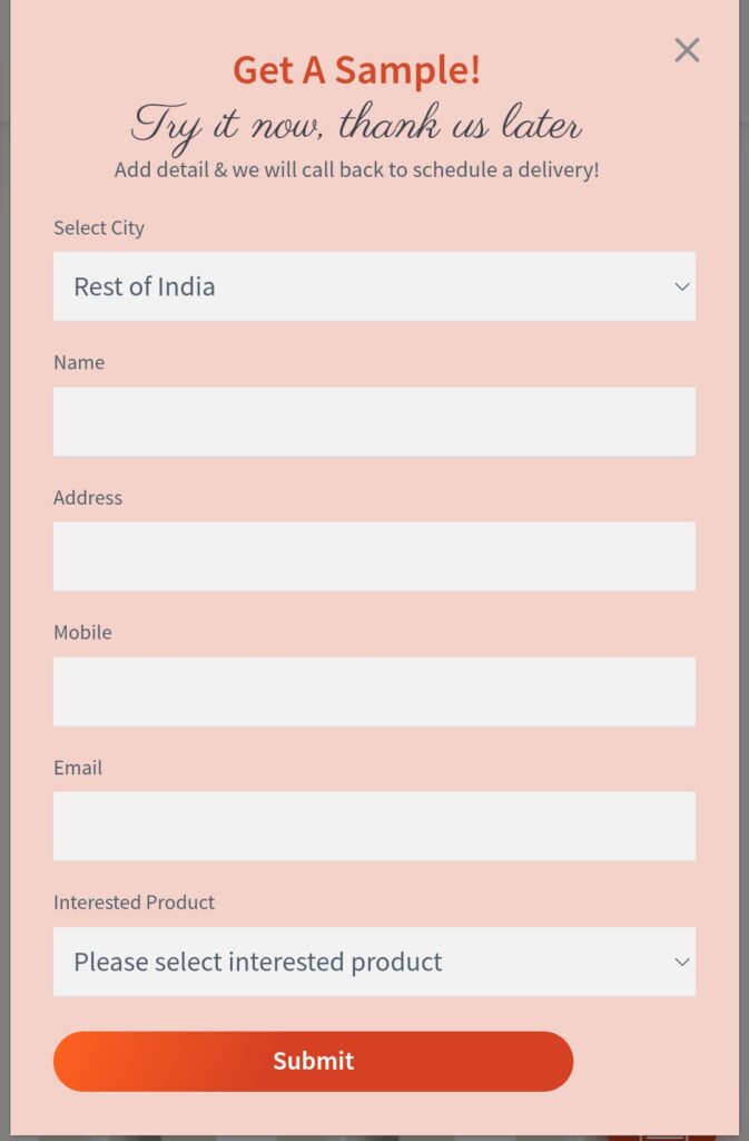 Provilac Free Milk Sample