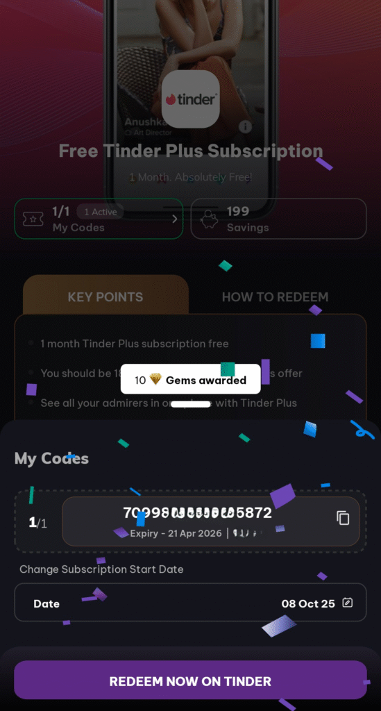 Tinder Plus Free Membership